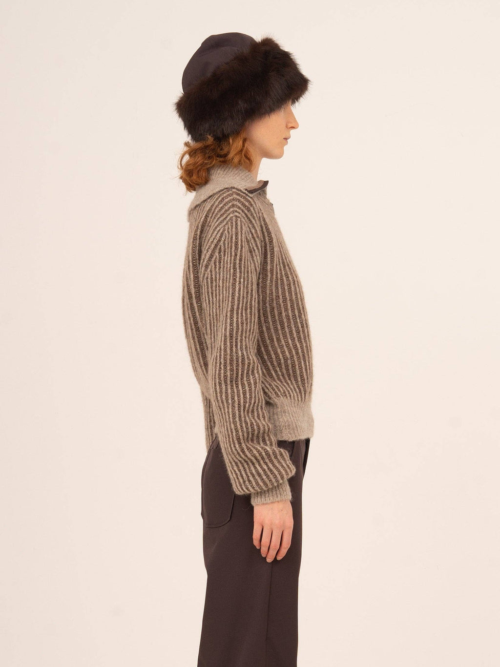 Avalanche Brown Knit Top