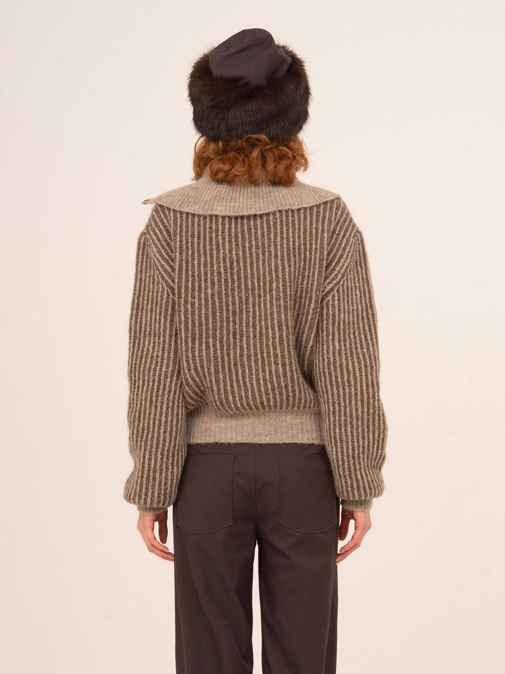 Avalanche Brown Knit Top