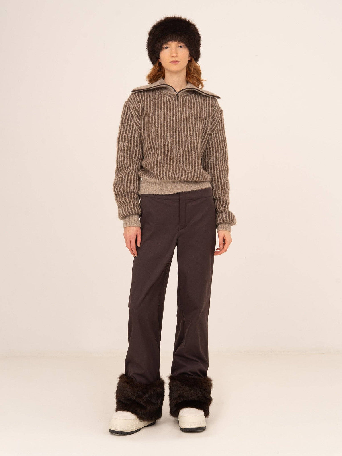 Avalanche Brown Knit Top