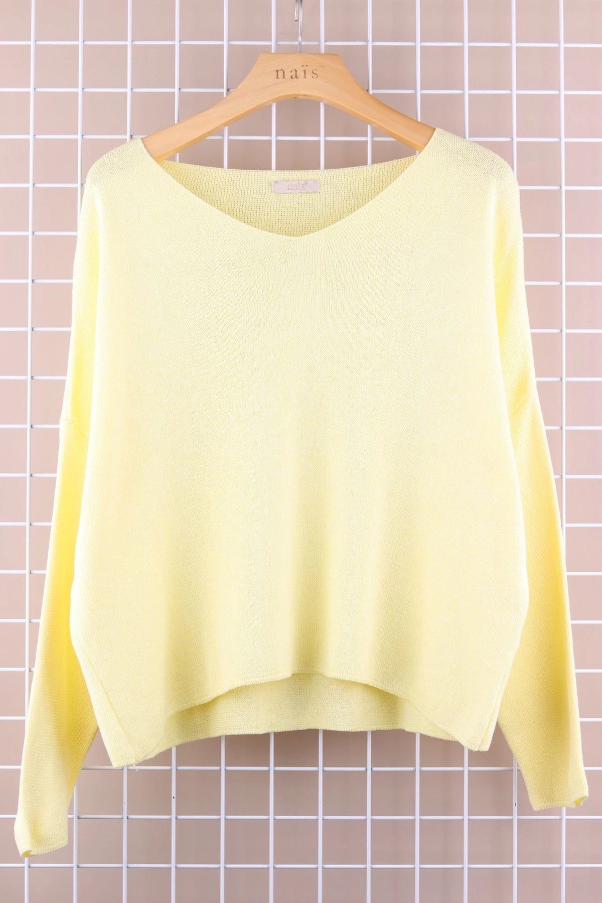 100% Cotton Cindy V Neck Sweater