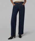 MIRO-DRW Mid Rise Comfort Straight Jeans Dark Rinse Wash