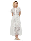 Waimari Grace lace dress in white — front view