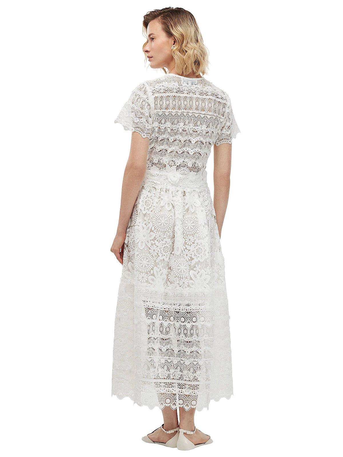 Waimari Grace lace dress in white — side view