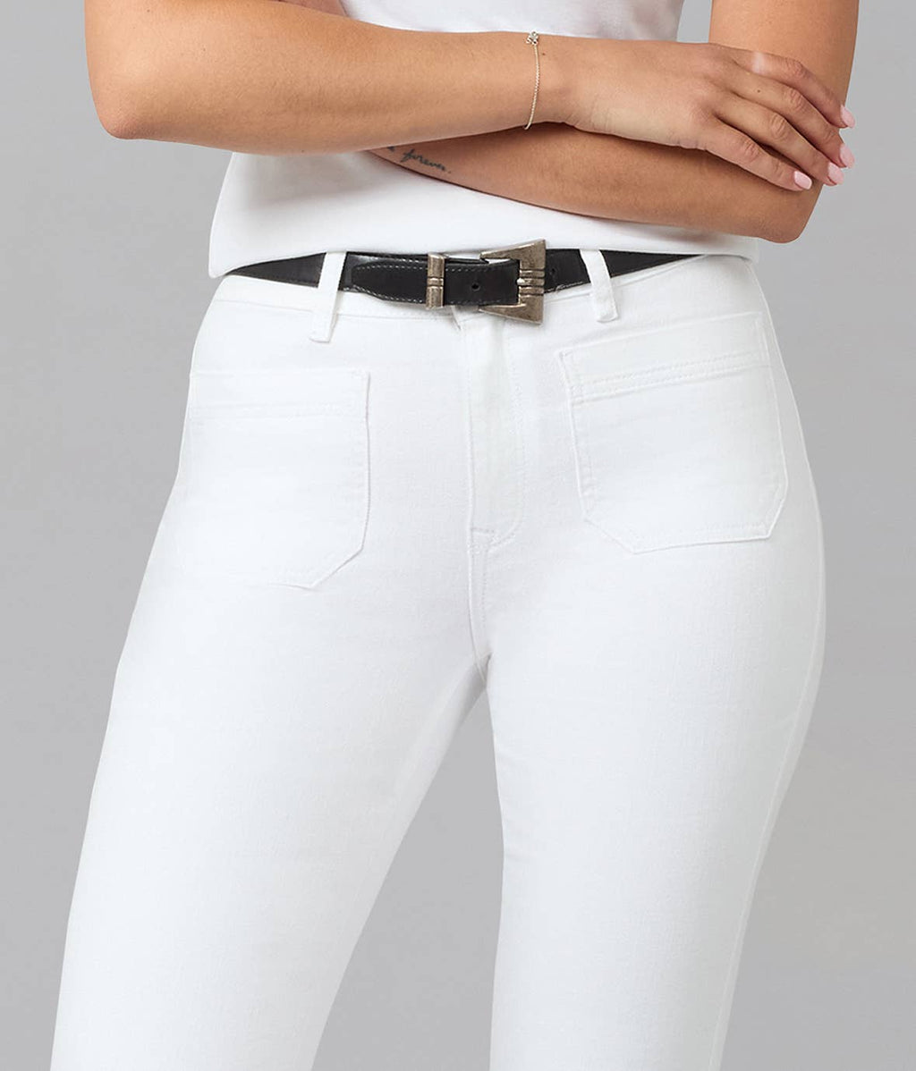 Jean Flare Taille Haute Alice Blanc
