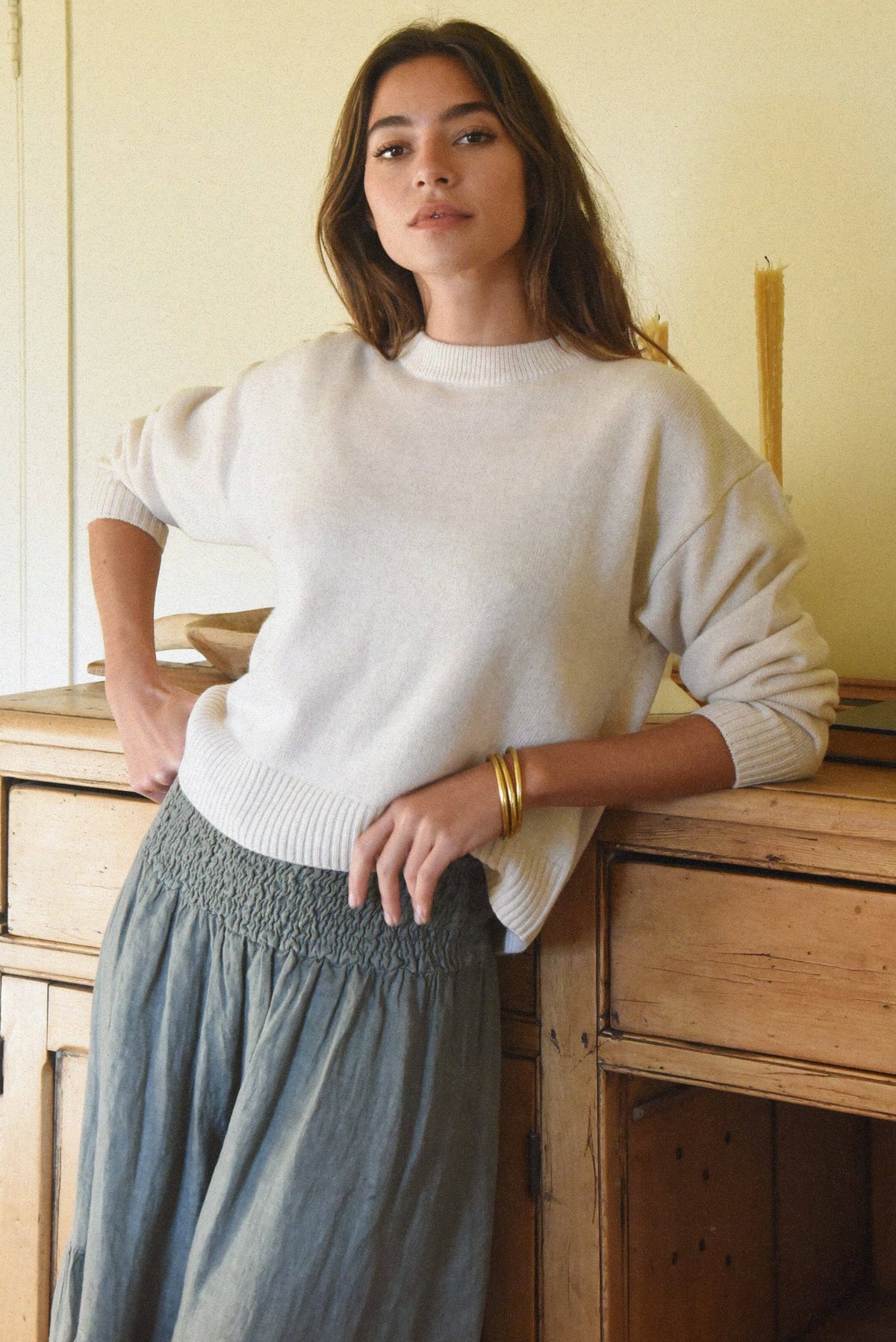 The Cashmere Malaya Crew Neck