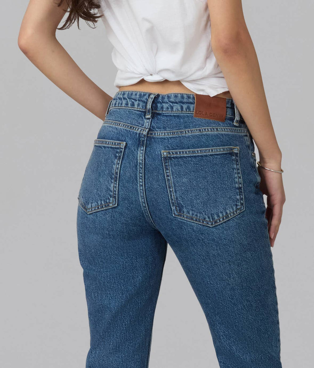 Denver High Rise Straight Jeans - Heritage Indigo