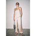 Frankie Satin Strapless Asymmetric Top