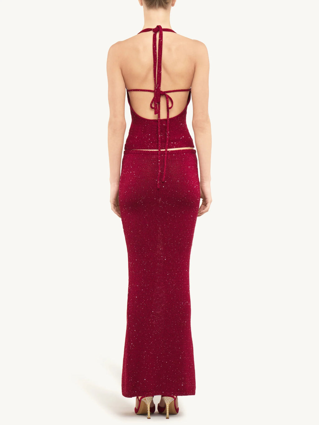 Haut court Daphné - Sequins bordeaux