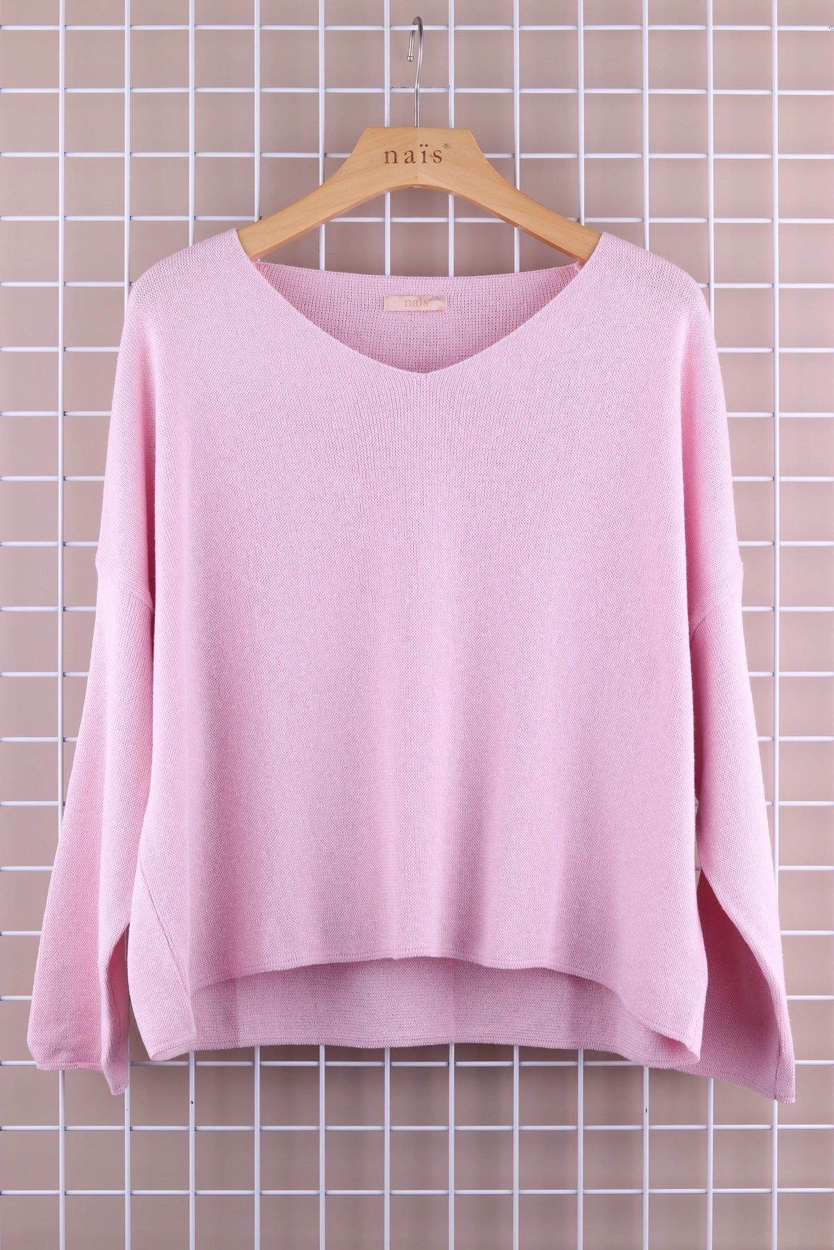 100% Cotton Cindy V Neck Sweater