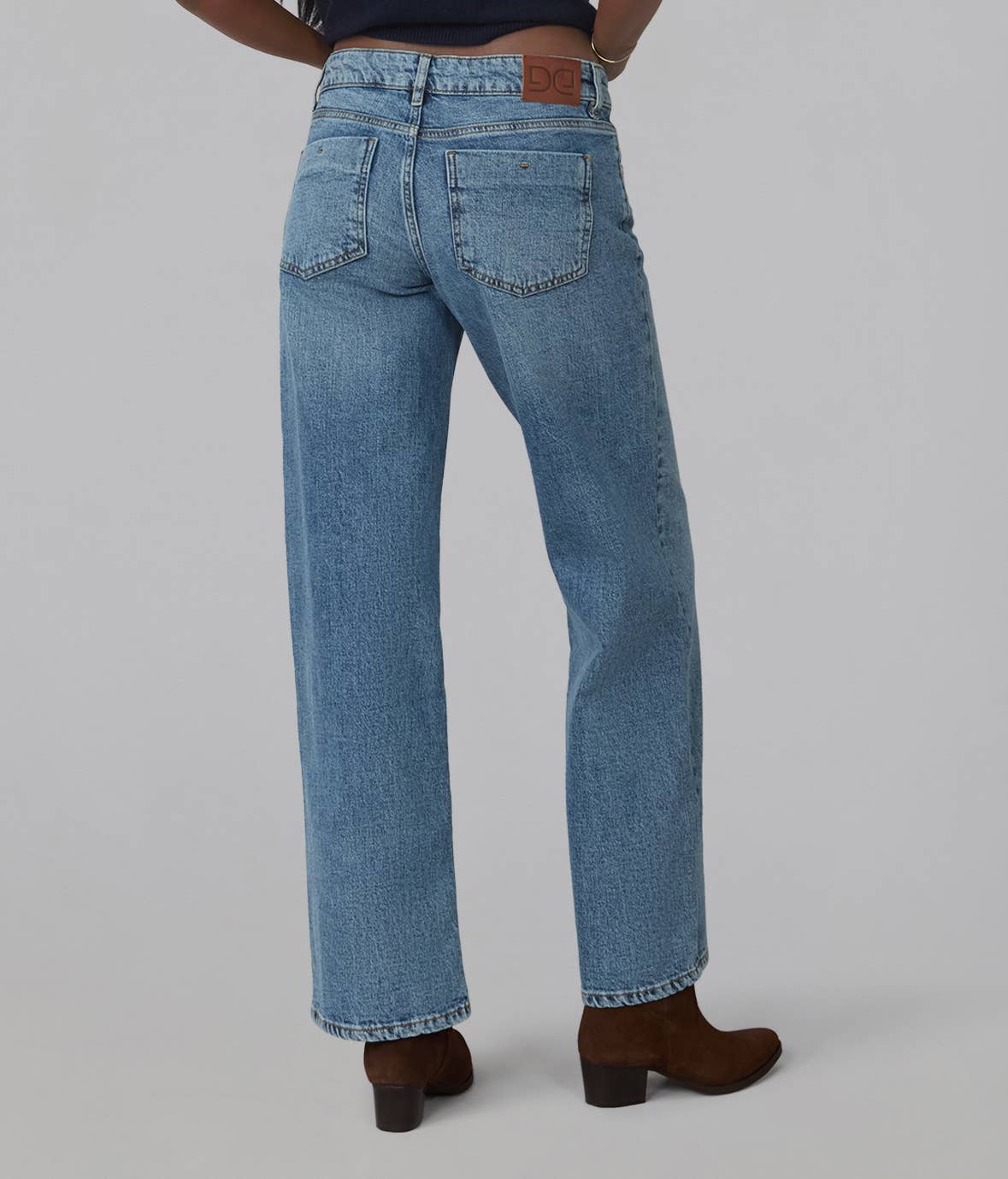 Miro Mid Rise Comfort Straight Jeans - Electric Blue