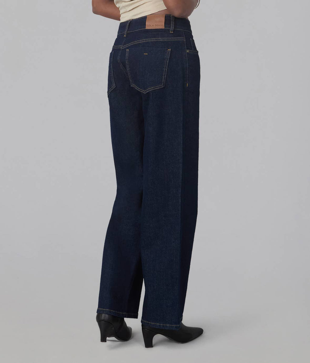 MIRO-DRW Mid Rise Comfort Straight Jeans Dark Rinse Wash