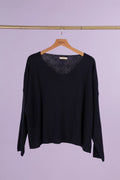 100% Cotton Cindy V Neck Sweater