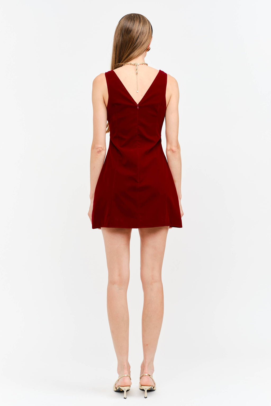 Holly Red Velvet Dress