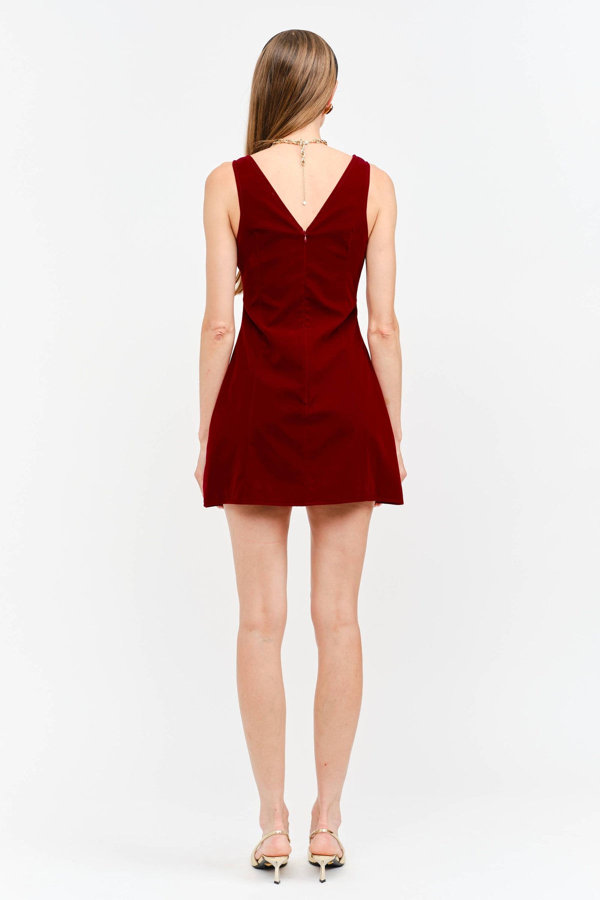 Holly Red Velvet Dress