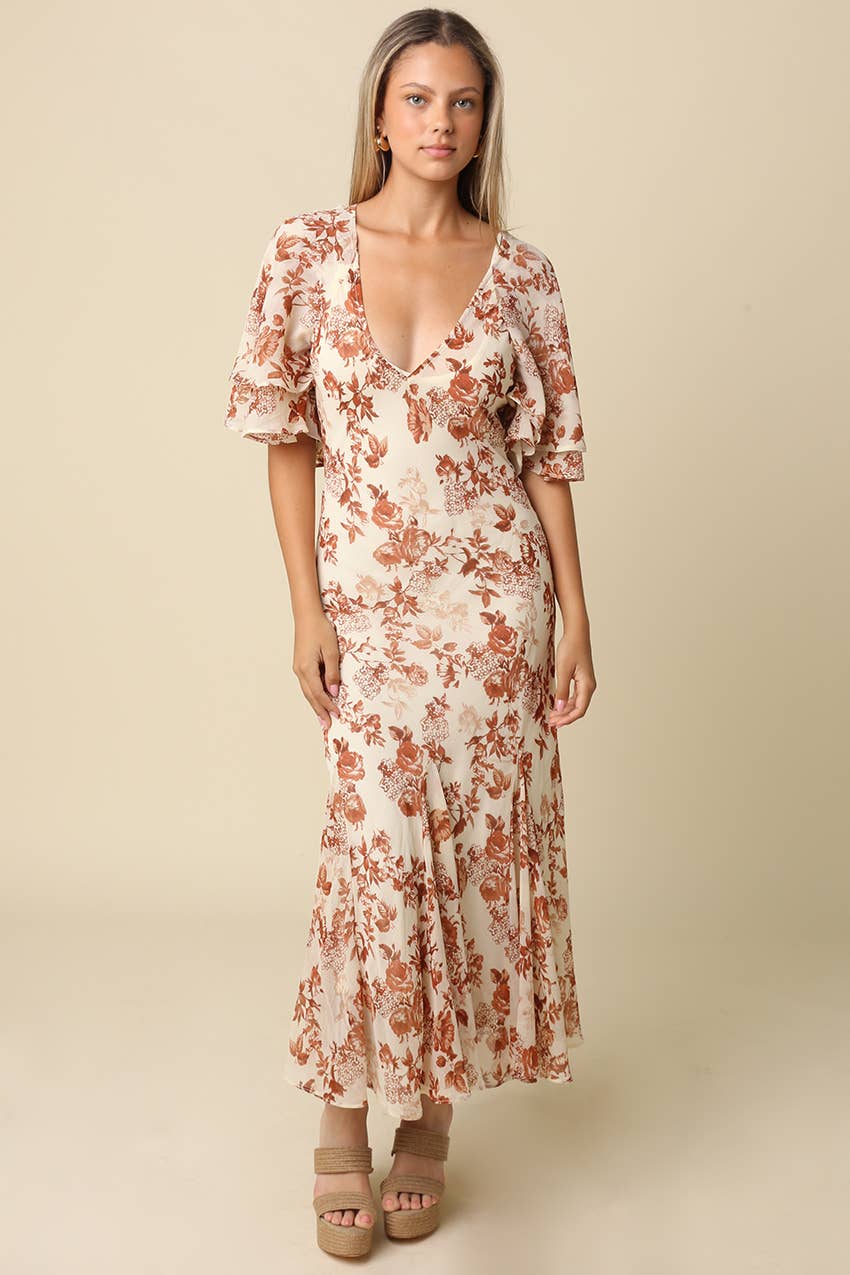 Evan Floral Maxi Dress
