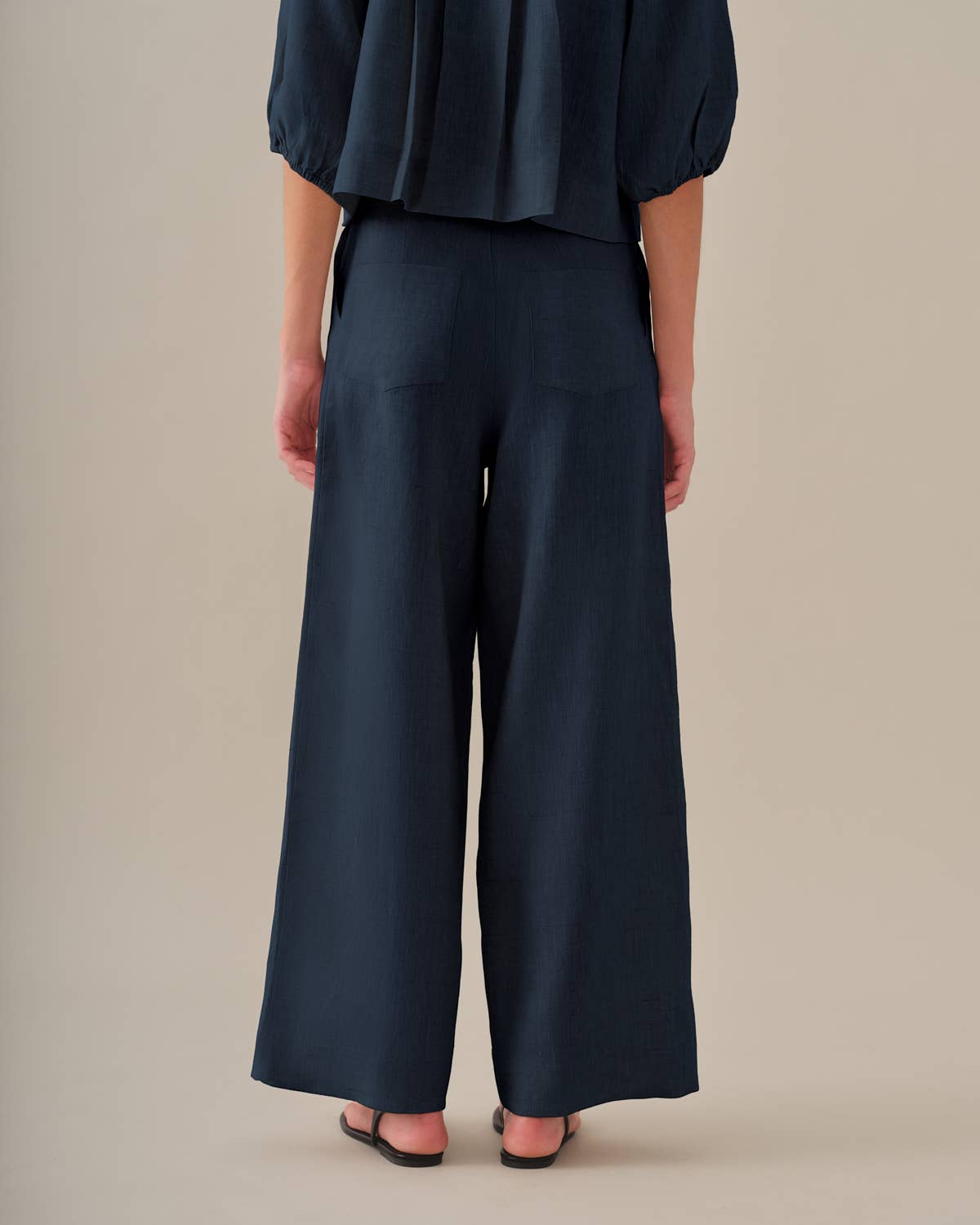 Linen Ava Pants Blue