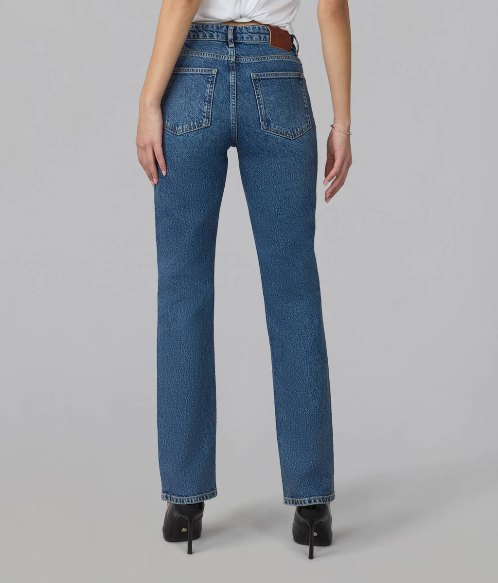 Denver High Rise Straight Jeans - Heritage Indigo