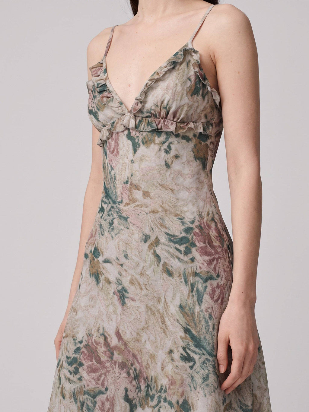 Livia Floral Watercolor Maxi Dress