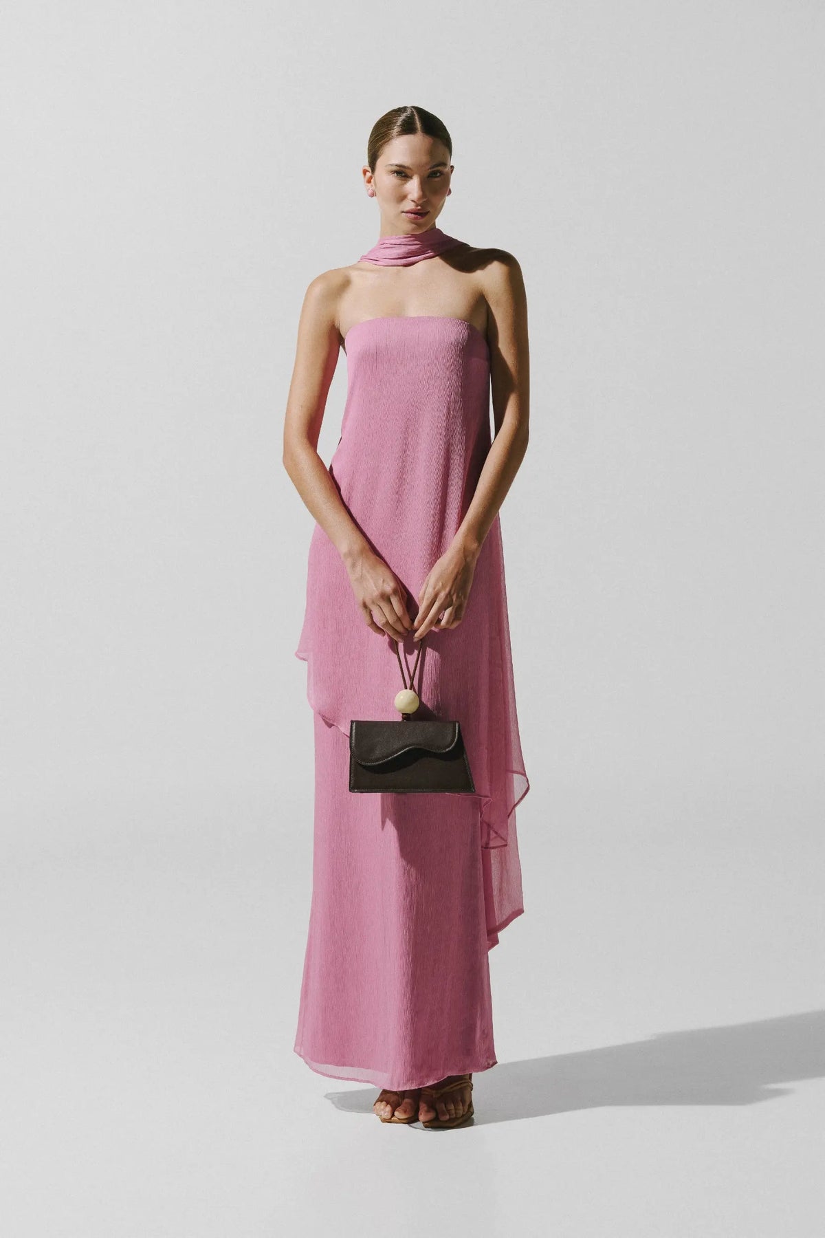 BAOBAB El Maxi Dress in Rosato - full length maxi view