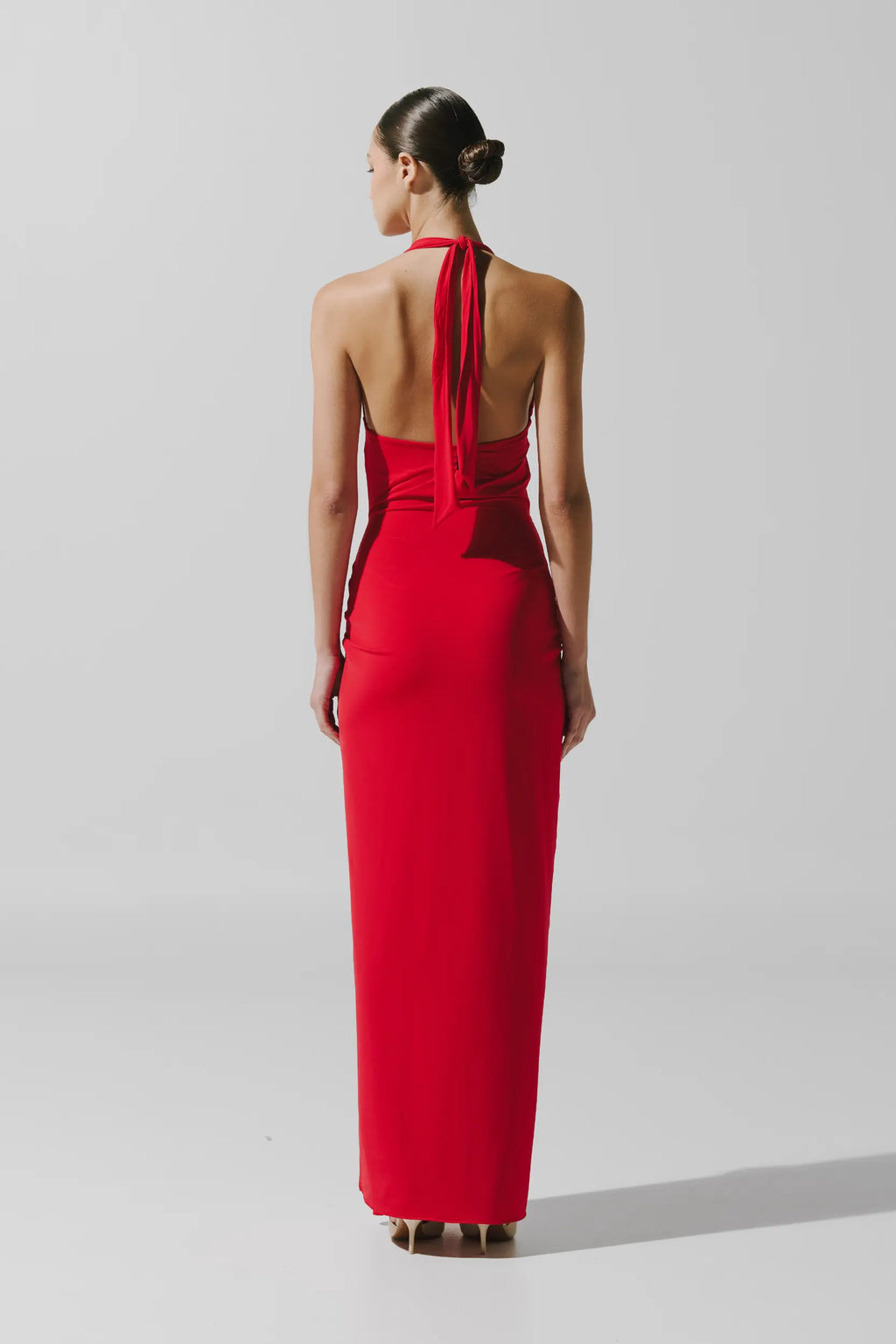 Donatella Maxi Dress - Cherry Red