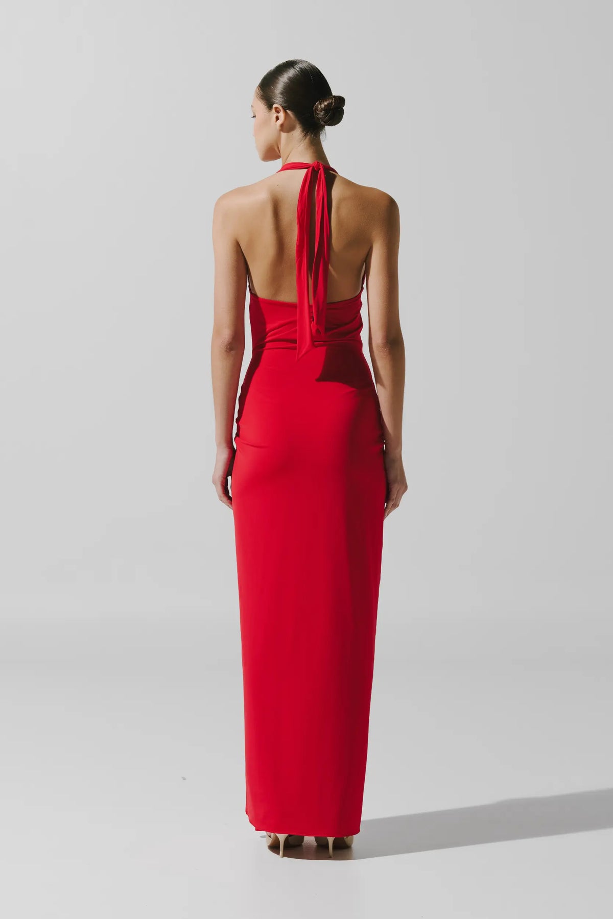 Donatella Maxi Dress - Cherry Red