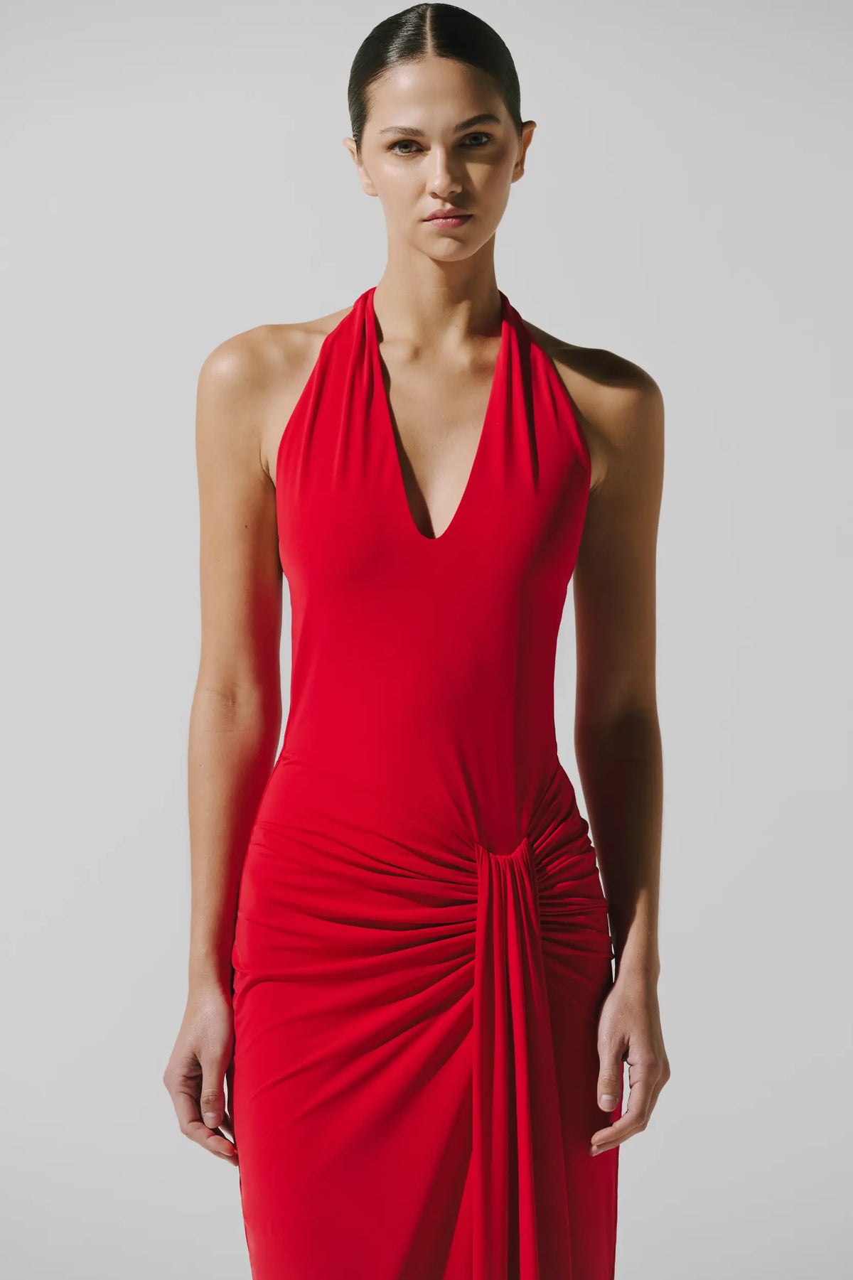 Donatella Maxi Dress - Cherry Red