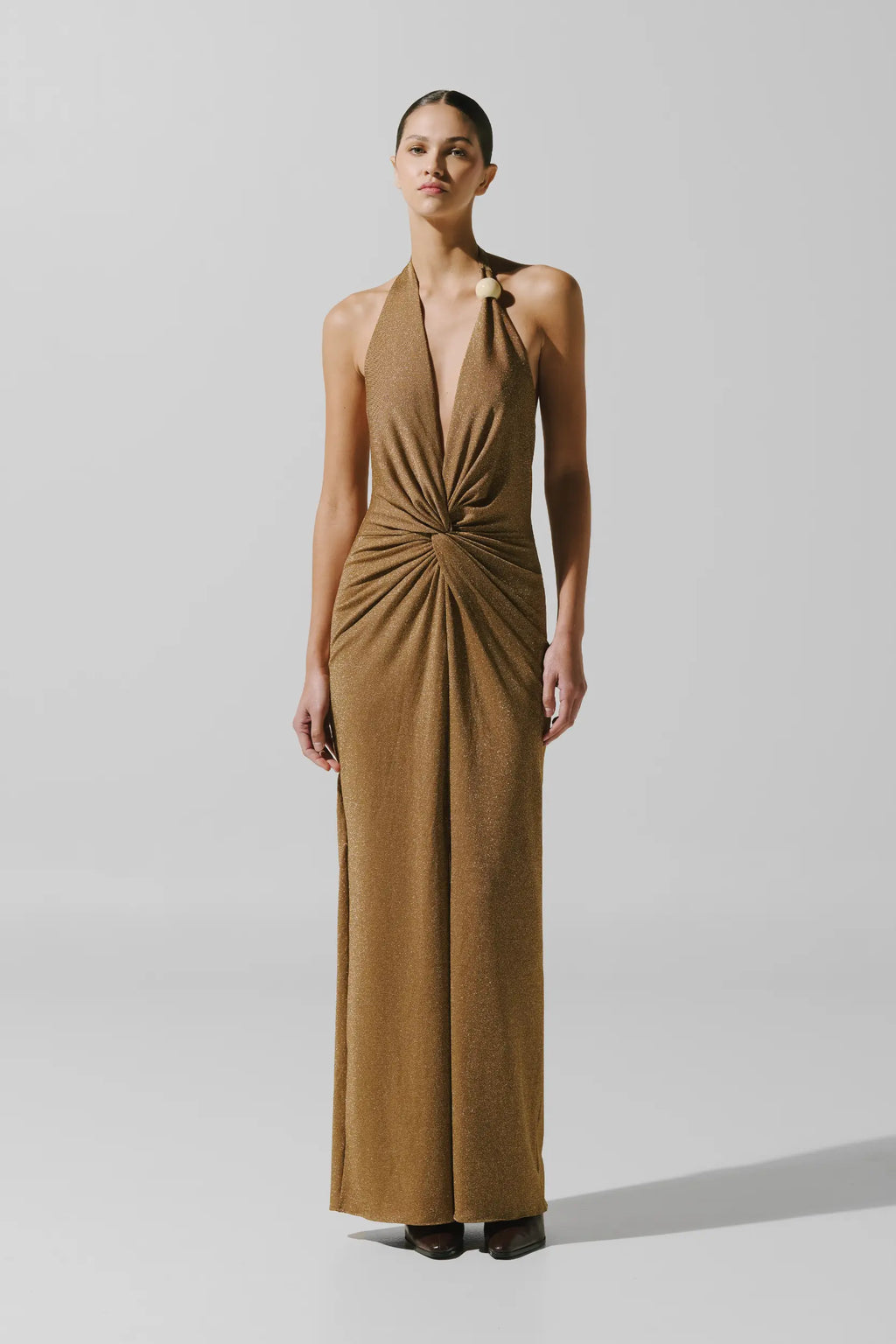 Eleonora Maxi Dress - Gold Ride