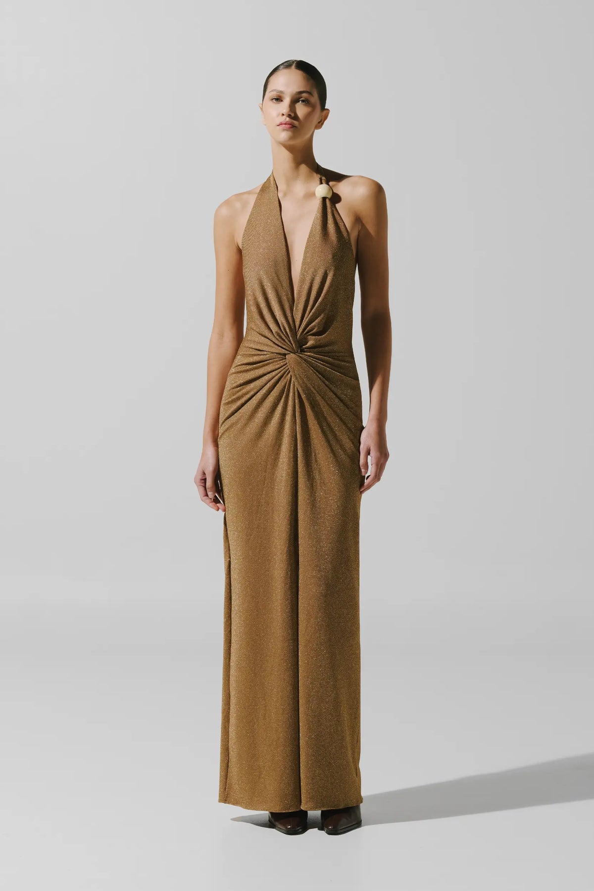 Eleonora Maxi Dress - Gold Ride