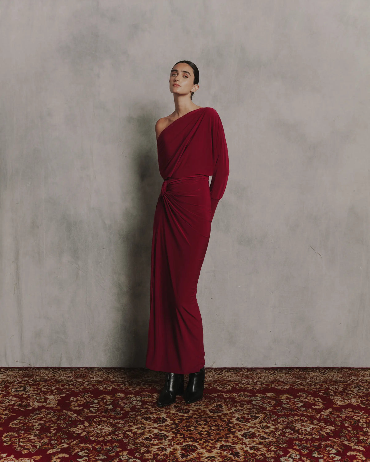 Onda Maxi Dress - Cabernet