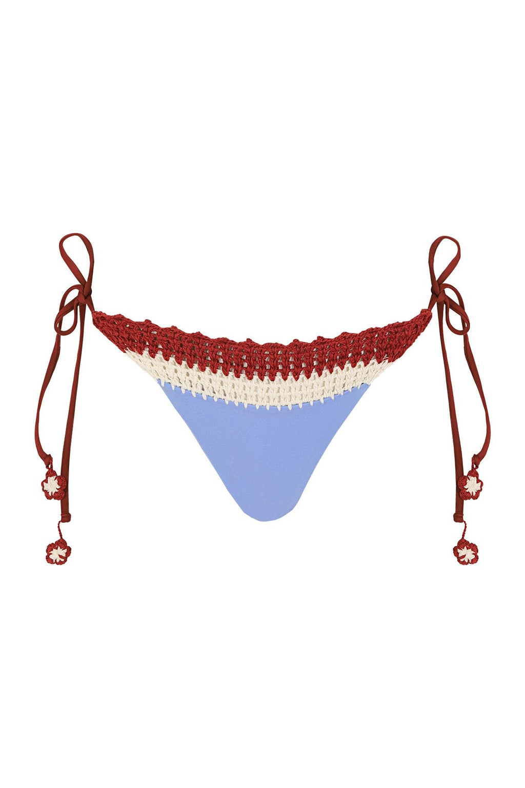 Zarek bikini bottom with crochet trim — detail