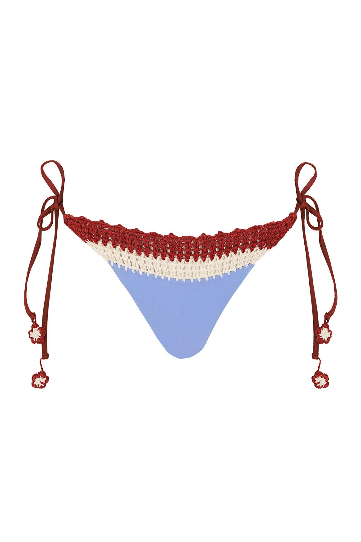 Zarek bikini bottom with crochet trim — detail