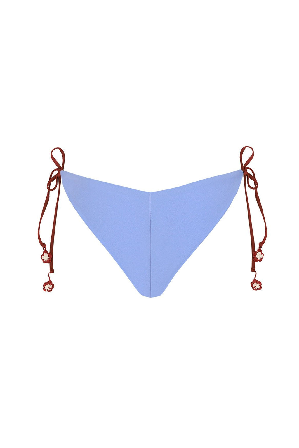 Zarek bikini bottom with crochet trim — back view