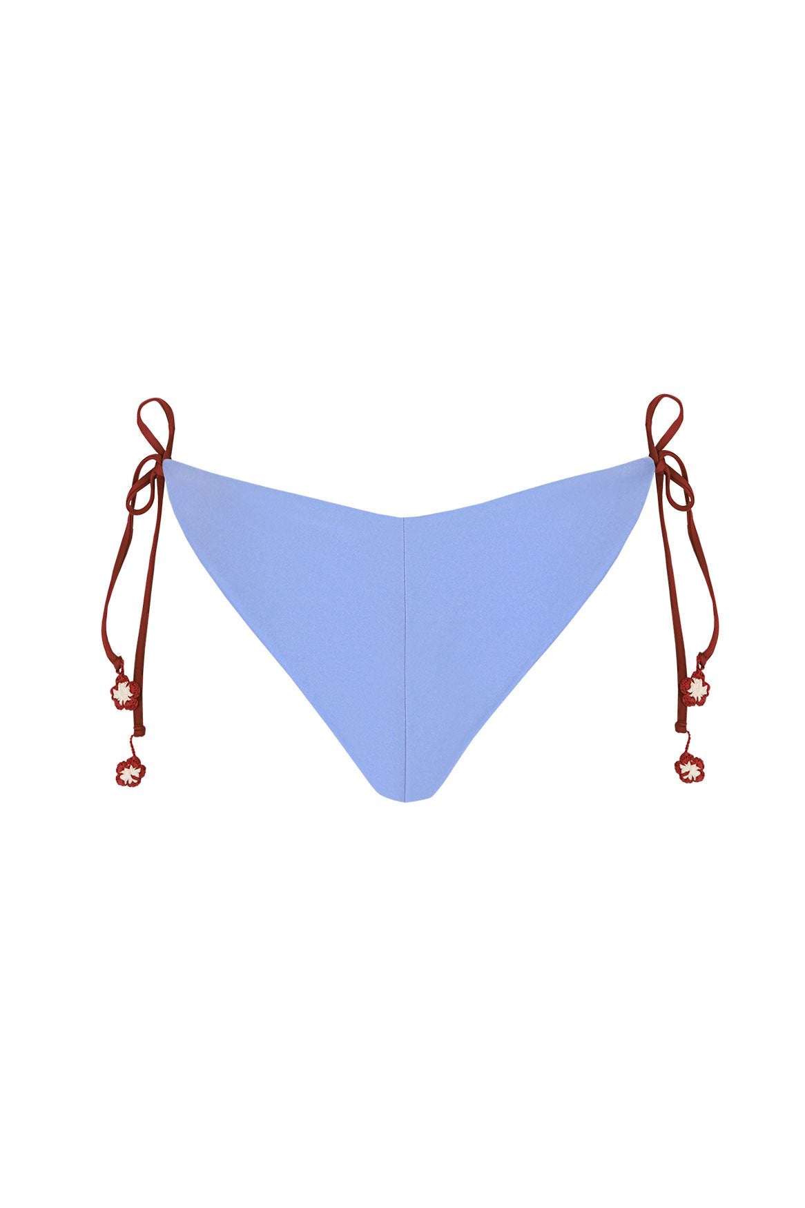 Zarek bikini bottom with crochet trim — back view