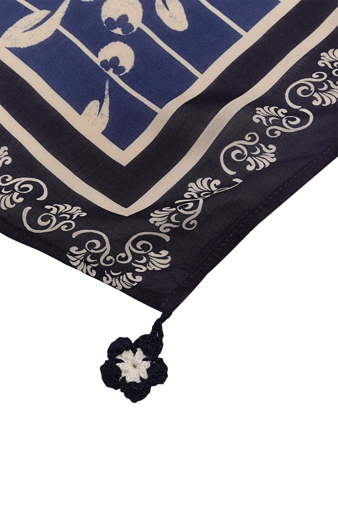 Varsity Marine pareo cover-up — full print layout
