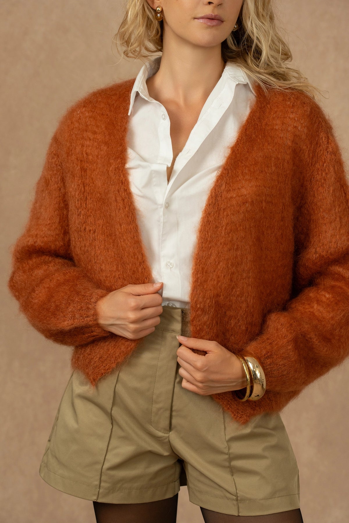 Mohair Cardigan Shrug