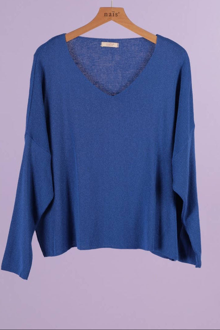 100% Cotton Cindy V Neck Sweater
