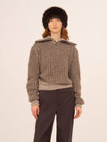 Avalanche Brown Knit Top