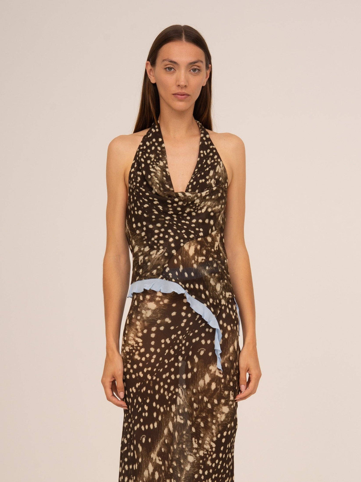 Ice Noir Animal Print Top