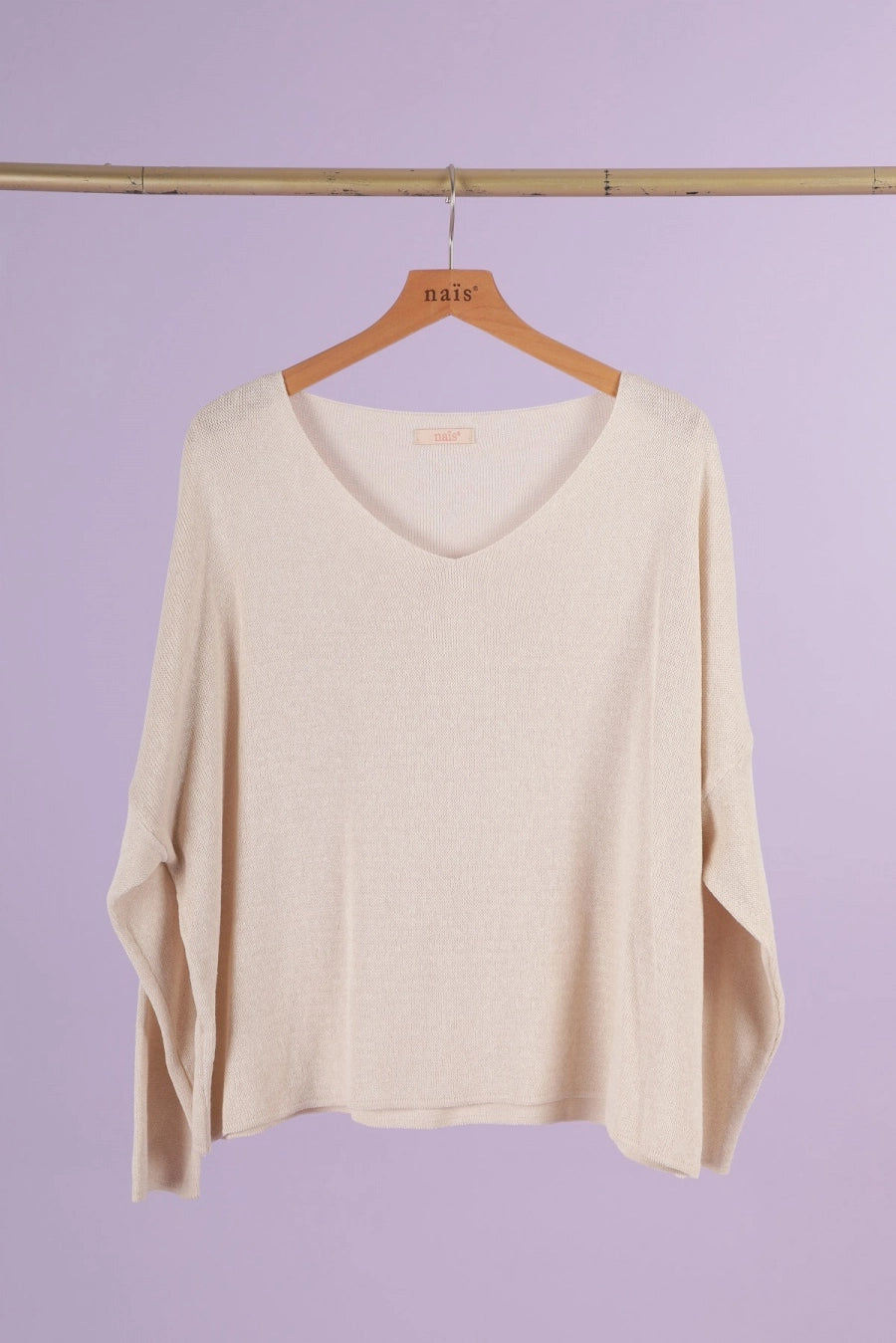 100% Cotton Cindy V Neck Sweater