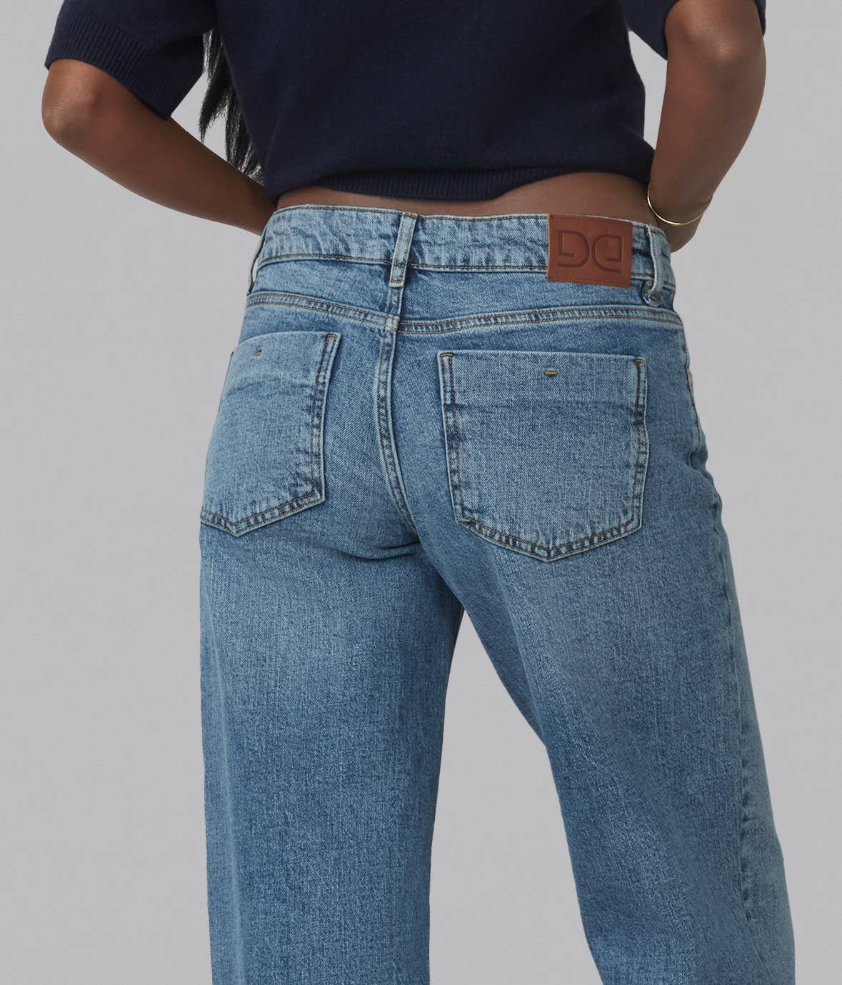 Miro Mid Rise Comfort Straight Jeans - Electric Blue